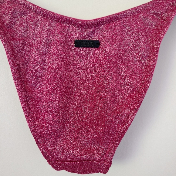 Triangl Grape Sparkle Macia Set Bikini Swimsuit Size XS Pink - Picture 15 of 16
